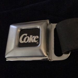 Vintage coca-cola bottle cap adjustable belt